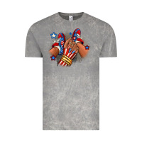 Cloud Rock America afro girl sneakers Vintage Tee - RanaPortraitStore