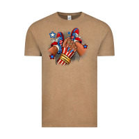 Vintage Coffee America afro girl sneakers Vintage Tee - RanaPortraitStore