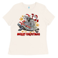 Bone Merry Christmas Tortoise And Koala Ladies Tee - LillyAllenDesigns