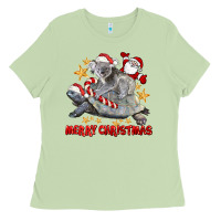 Matcha Merry Christmas Tortoise And Koala Ladies Tee - LillyAllenDesigns