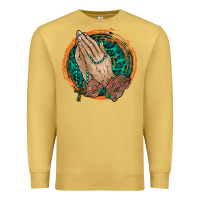 Antique Gold god bless you Premium Sweatshirt - RacoonDesign