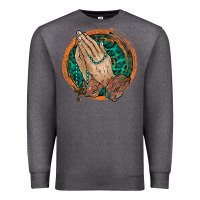 Charcoal Heather god bless you Premium Sweatshirt - RacoonDesign
