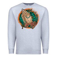 Heather Grey god bless you Premium Sweatshirt - RacoonDesign
