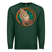 Sports Green god bless you Premium Sweatshirt - RacoonDesign