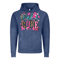 Vintage Denim Find a cure Cancer Awareness Vintage Hoodie - HowdyJamesFarm