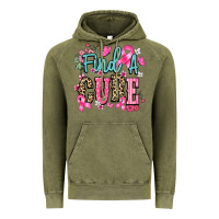 Vintage Olive Find a cure Cancer Awareness Vintage Hoodie - HowdyJamesFarm