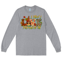 Heather Grey i think i love fall most of all Long Sleeve Tee - CowGirlArtShop