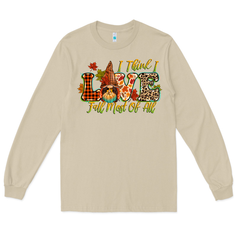 I Think I Love Fall Most Of All Long Sleeve Tee by CowGirlArtShop | Teevron