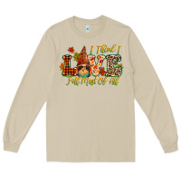 Mushroom i think i love fall most of all Long Sleeve Tee - CowGirlArtShop