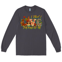 Smoke i think i love fall most of all Long Sleeve Tee - CowGirlArtShop