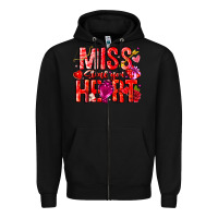 Black Mis Steal Your Heart Zipper Hoodie - CowhideDigitalArt