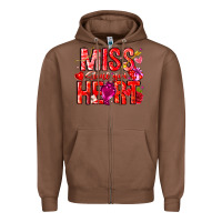 Chestnut Mis Steal Your Heart Zipper Hoodie - CowhideDigitalArt