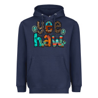 Navy yee haw Heavyweight Hoodie - RacoonDesign