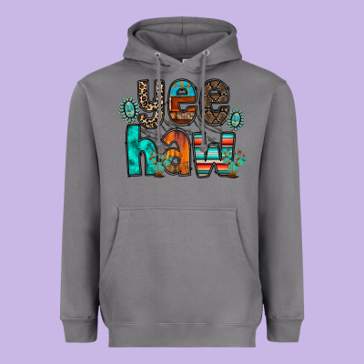Yee Haw Heavyweight Hoodie Designed By Racoondesign