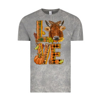 Cloud Rock Love fall cow Vintage Tee - NancyCooperArtShop