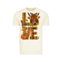 Vintage Arctic Love fall cow Vintage Tee - NancyCooperArtShop