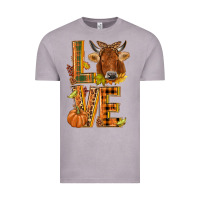 Vintage Zinc Love fall cow Vintage Tee - NancyCooperArtShop