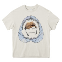 Cream here's to swimmin' with bow legged women. Heavy Core Tee - lanVoArt