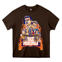 Chocolate Brown vice principals Heavy Core Tee - lanVoArt
