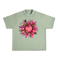 Oil Green breast cancer sunflower Urban Heavy Tee - texasbilliewilder