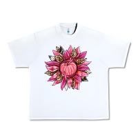 White breast cancer sunflower Urban Heavy Tee - texasbilliewilder