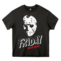 Asphalt friday the 13th friday i'm in love vintage style horror halloween t sh Heavy Core Tee - lanVoArt