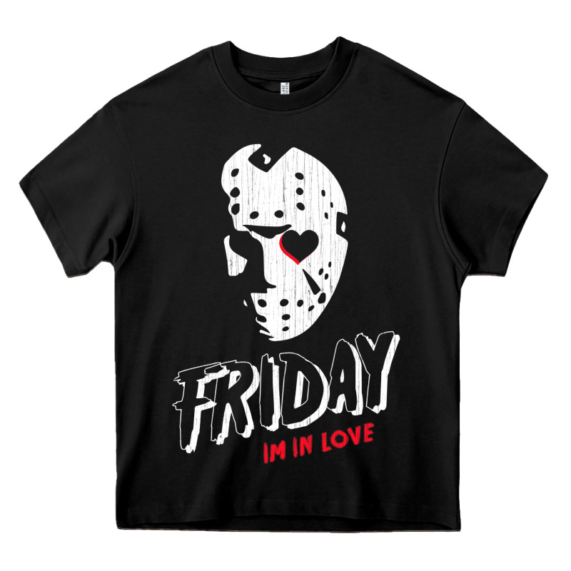 Friday The 13th Friday I'm In Love Vintage Style Horror Halloween T Sh Heavy Core Tee by lanVoArt | Teevron