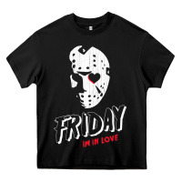 Black friday the 13th friday i'm in love vintage style horror halloween t sh Heavy Core Tee - lanVoArt