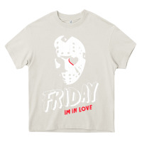 Cream friday the 13th friday i'm in love vintage style horror halloween t sh Heavy Core Tee - lanVoArt