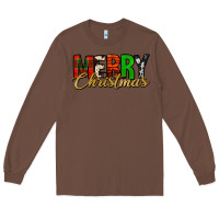 Chestnut merry christmas western Long Sleeve Tee - Jasminsmagicworld