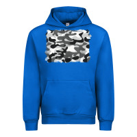 Cobalt black and white camouflage Urban Hoodie - BarkalooDesign