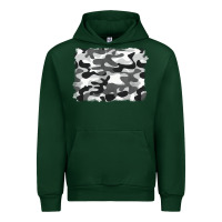 Forest Green black and white camouflage Urban Hoodie - BarkalooDesign