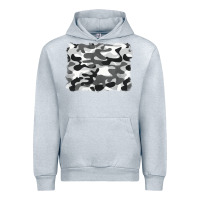 Heather Grey black and white camouflage Urban Hoodie - BarkalooDesign