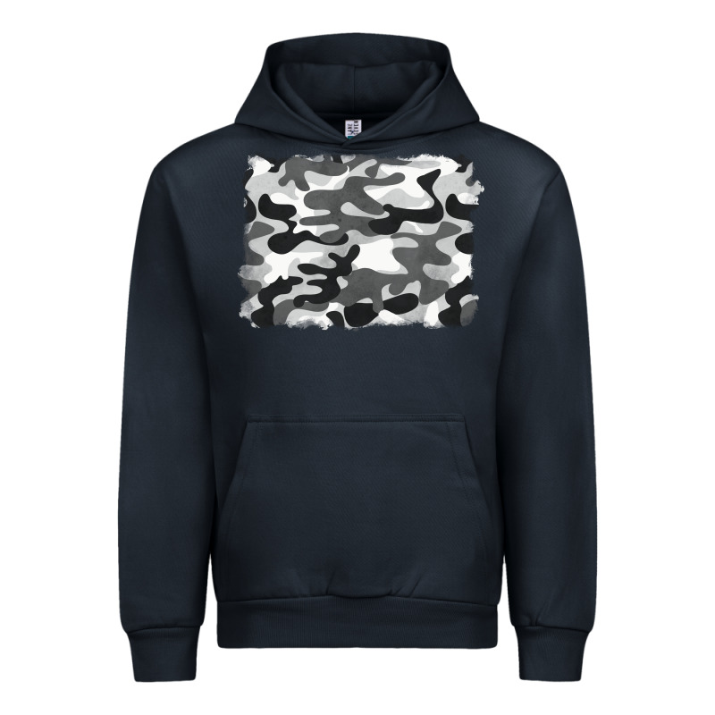 Black And White Camouflage Urban Hoodie by BarkalooDesign | Teevron