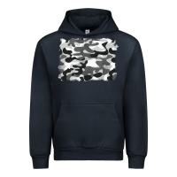 Navy black and white camouflage Urban Hoodie - BarkalooDesign
