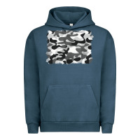 Pigment Midnight Navy black and white camouflage Urban Hoodie - BarkalooDesign