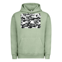 Pigment Oil Green black and white camouflage Urban Hoodie - BarkalooDesign
