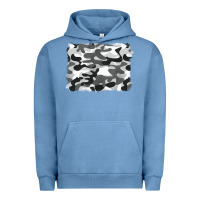 Pigment Pebble Blue black and white camouflage Urban Hoodie - BarkalooDesign