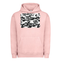 Pigment Salmon black and white camouflage Urban Hoodie - BarkalooDesign