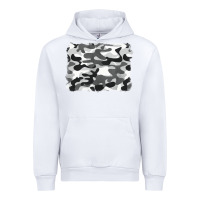 White black and white camouflage Urban Hoodie - BarkalooDesign