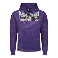 Cloud Purple black and white floral Vintage Hoodie - TumblerDesignByShophia