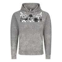 Cloud Rock black and white floral Vintage Hoodie - TumblerDesignByShophia