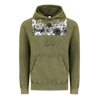 Vintage Olive black and white floral Vintage Hoodie - TumblerDesignByShophia