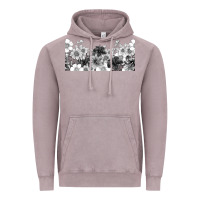 Vintage Zinc black and white floral Vintage Hoodie - TumblerDesignByShophia