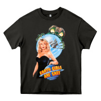 Asphalt not of this earth girls are easy mixup Heavy Core Tee - lanVoArt
