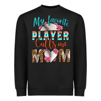 Black My Favorite Player Calls Me Mom Heavyweight Sweatshirt - BundleAndBundleShop