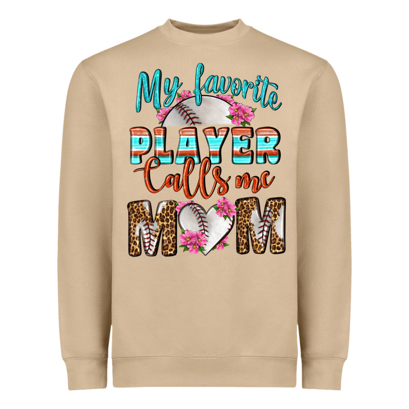 My Favorite Player Calls Me Mom Heavyweight Sweatshirt by BundleAndBundleShop | Teevron
