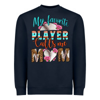 Navy My Favorite Player Calls Me Mom Heavyweight Sweatshirt - BundleAndBundleShop