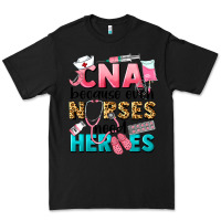 Black Western CNA Because Nurses Need Heroes Premium Tee - LillyAllenDesigns
