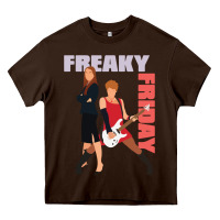 Chocolate Brown lindsay lohan freaky friday Heavy Core Tee - lanVoArt